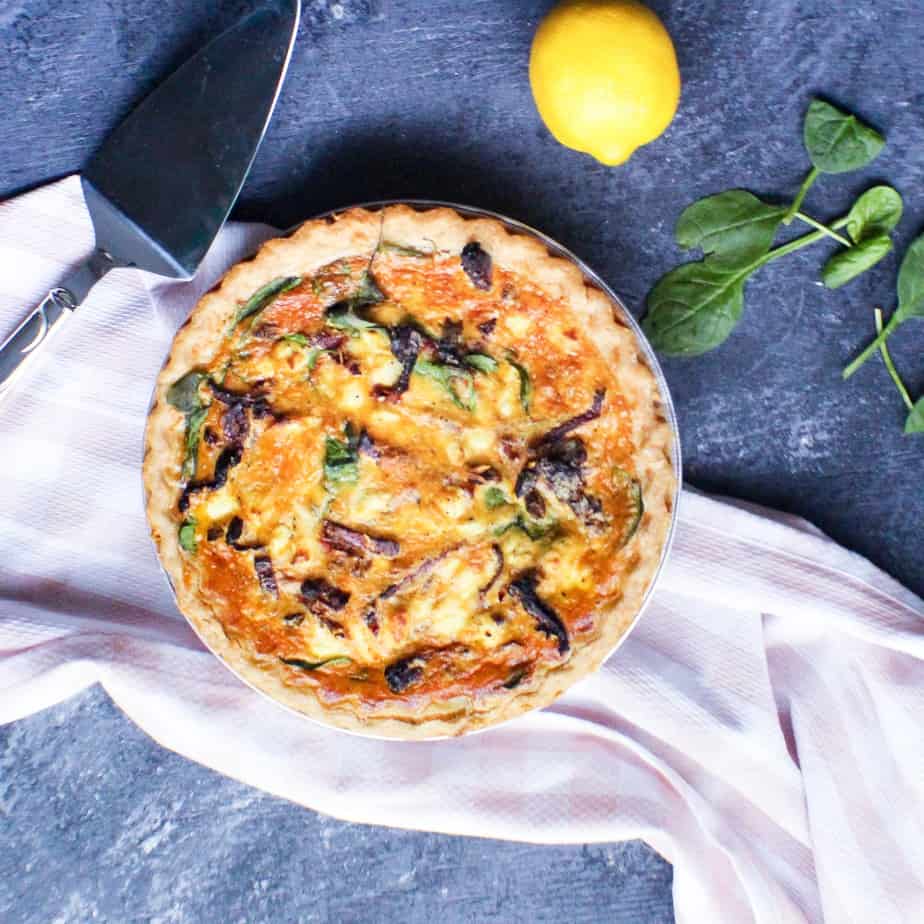 Sundried Tomato and Spinach Quiche-image
