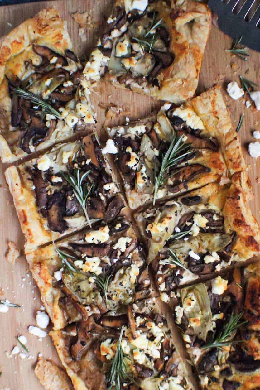 Mushroom and Artichoke Tart-image