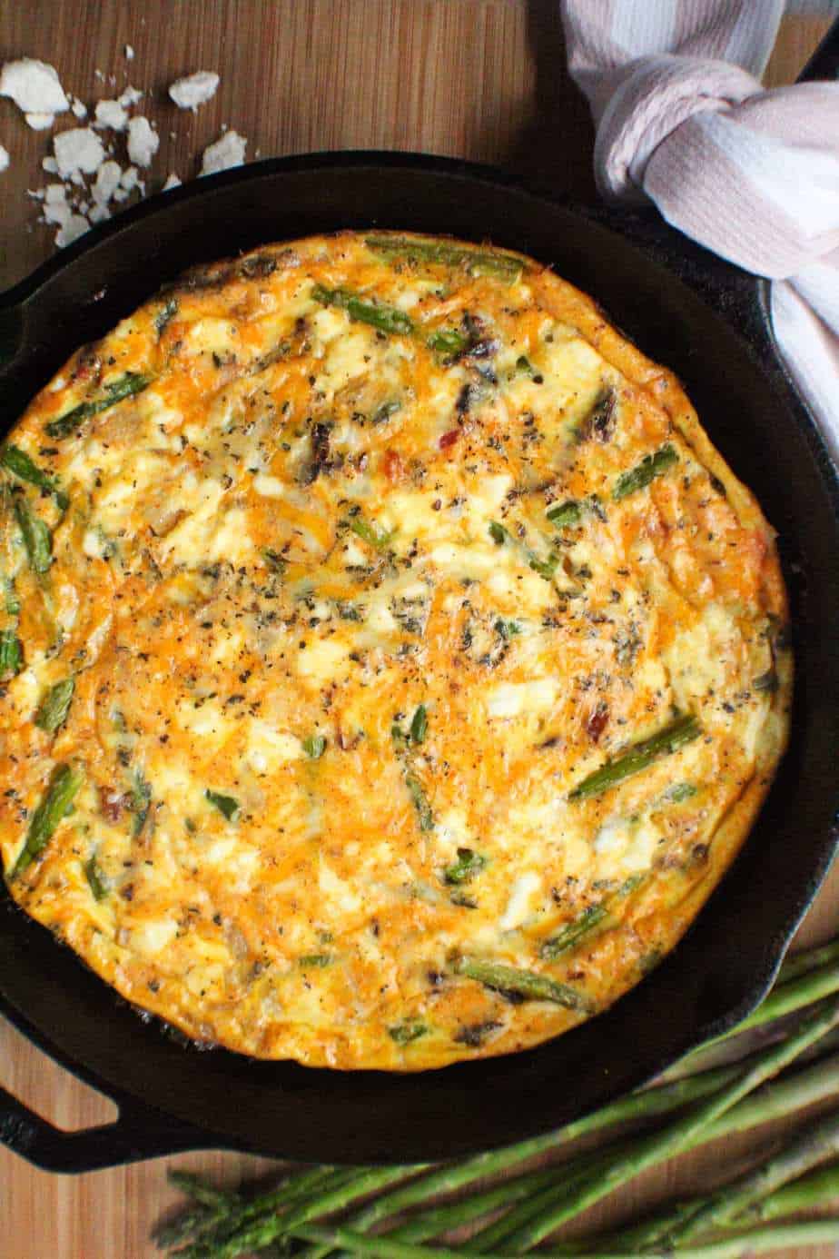 Smoked Salmon and Asparagus Frittata-image