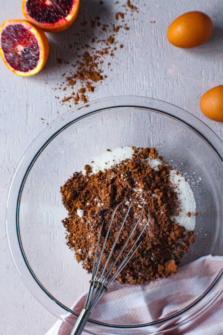brownies with blood orange glaze