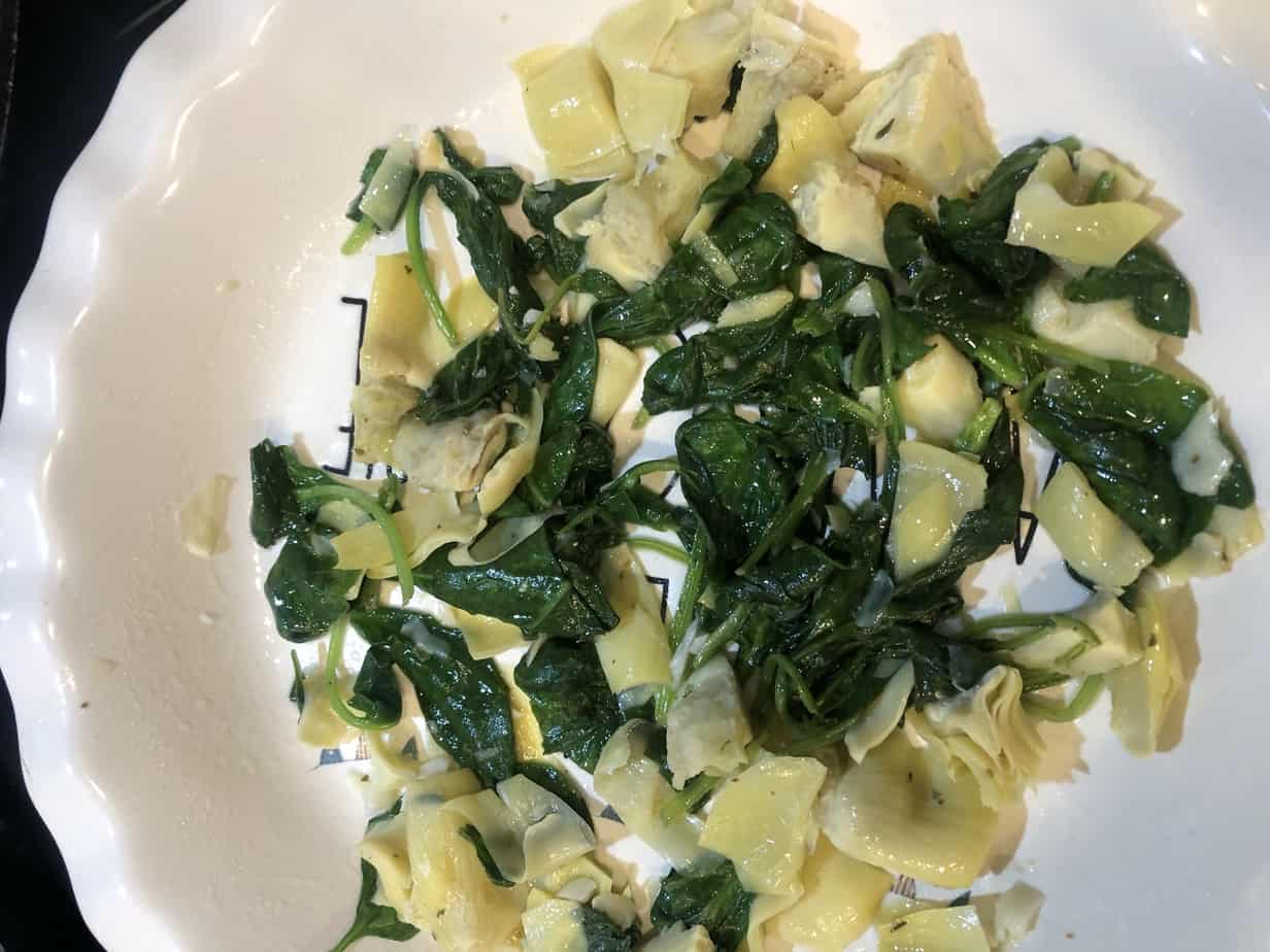 spinach and artichoke frittata