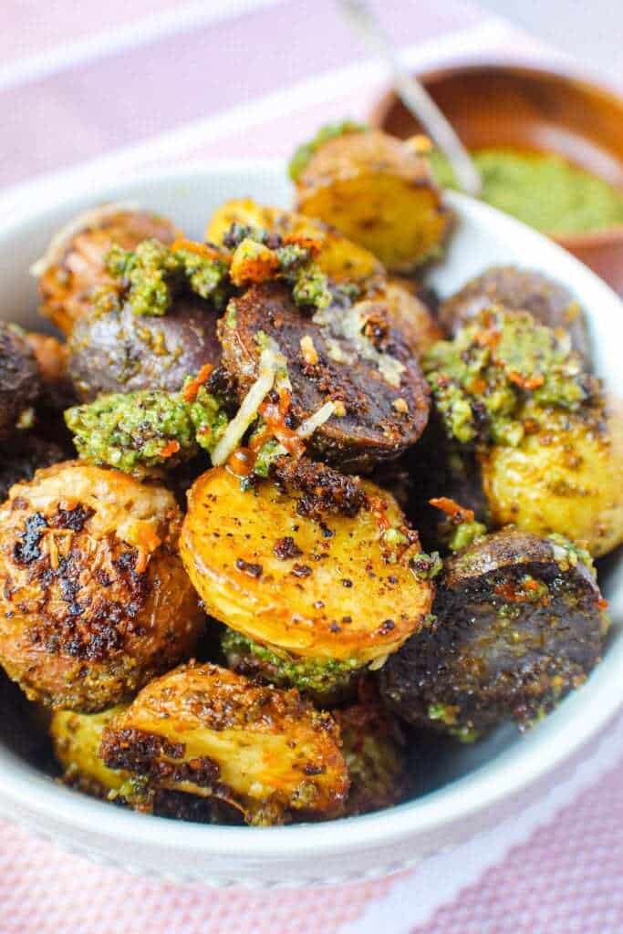 pesto parmesan potatoes