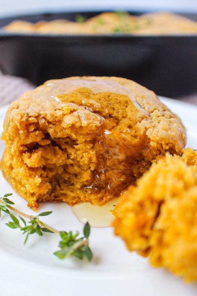 honey and thyme sweet potato buttermilk biscuits