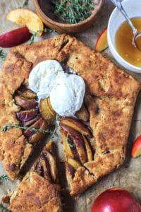 peach galette