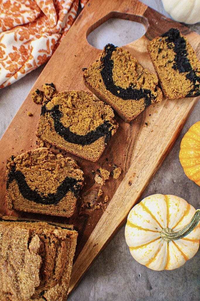chocolate marble pumpkin bread