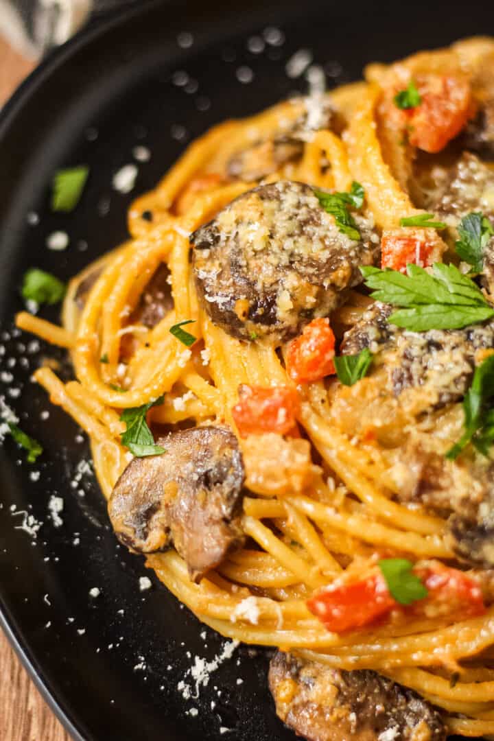 Creamy Cajun Mushroom Pasta Pink Owl Kitchen