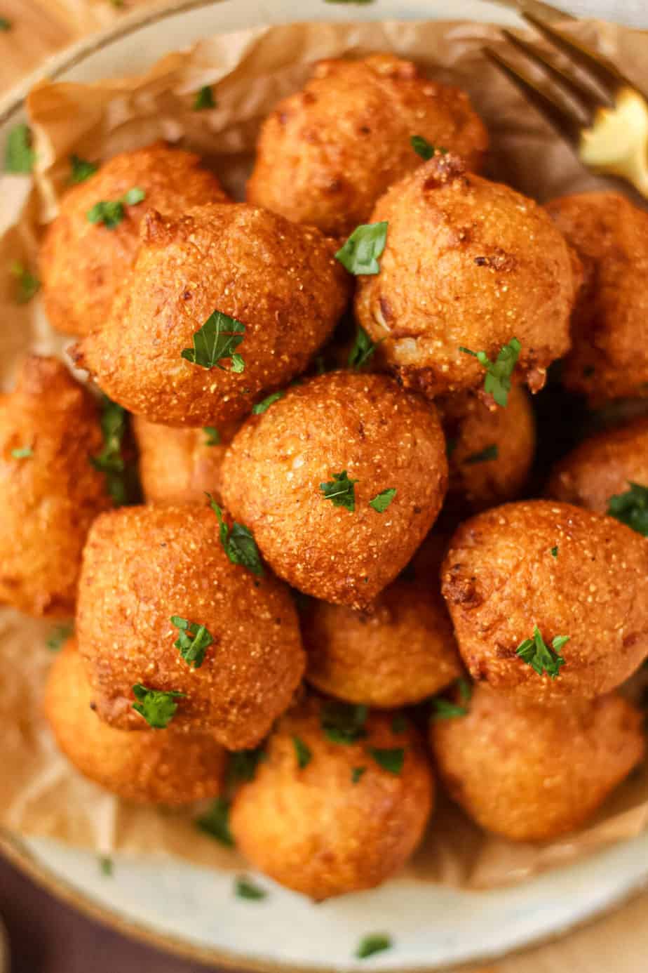 Southern Sweet Onion Hush Puppies - Pink Owl Kitchen