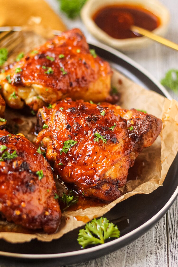 Hot Honey Chicken Thighs Pink Owl Kitchen