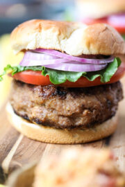 Grilled Pimento Cheese Stuffed Burgers - Pink Owl Kitchen