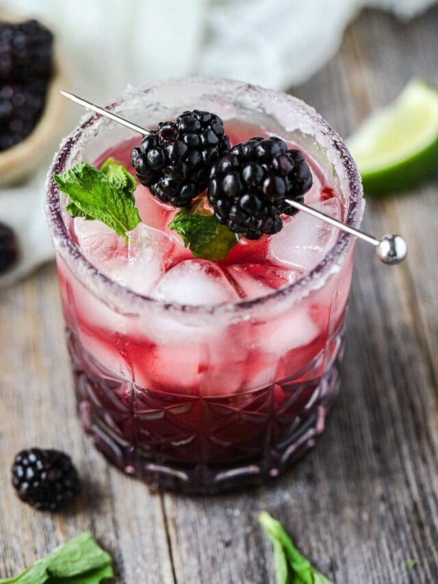 Honey Blackberry Smash Mocktail