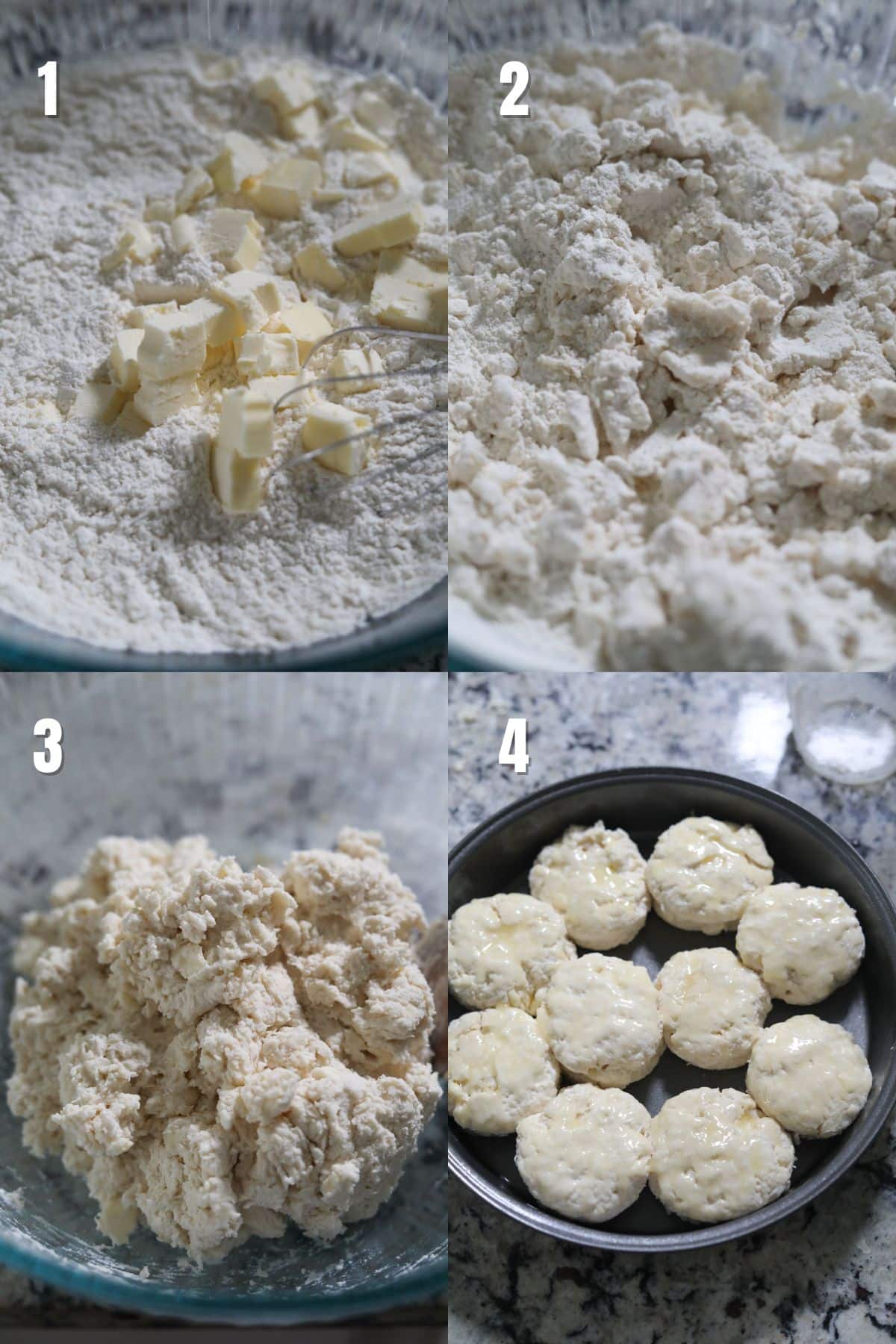 step by step instructions for making biscuits.