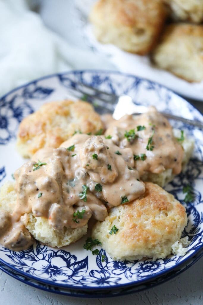 Homemade Biscuits and Sausage Gravy Pink Owl Kitchen