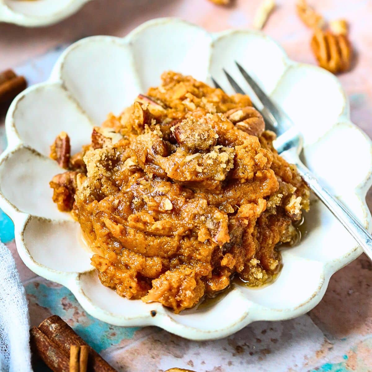 The Best Southern Sweet Potato Casserole with Pecan Crumble
