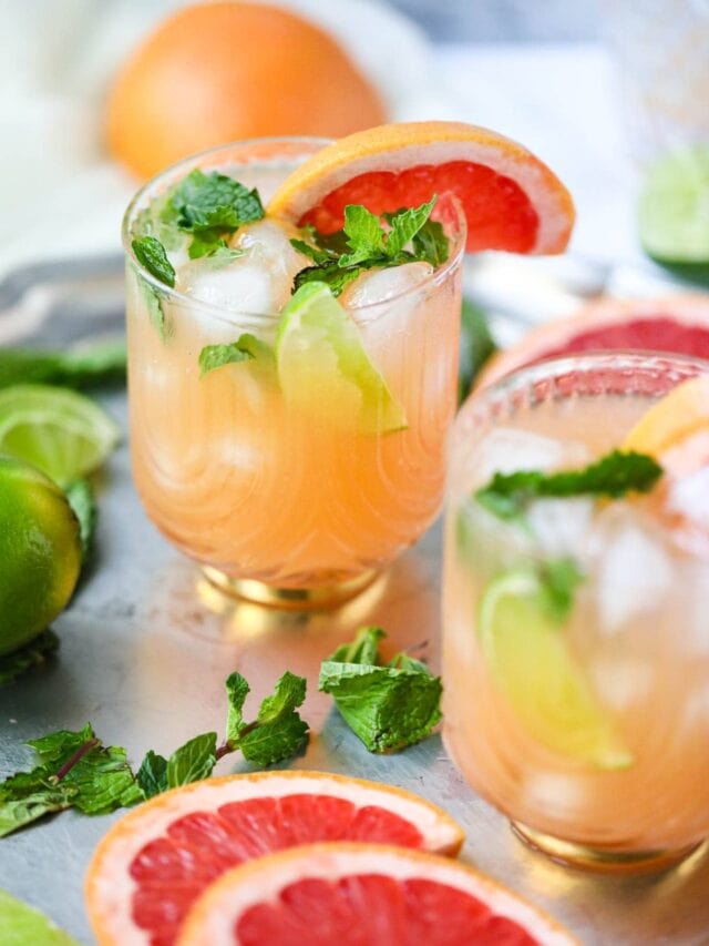 Grapefruit Ginger Beer Mocktail Pink Owl Kitchen