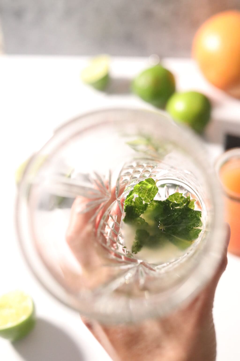 Grapefruit Ginger Beer Mocktail Pink Owl Kitchen