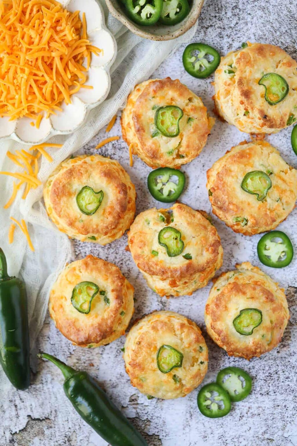 Jalapeno Cheddar Biscuits Pink Owl Kitchen
