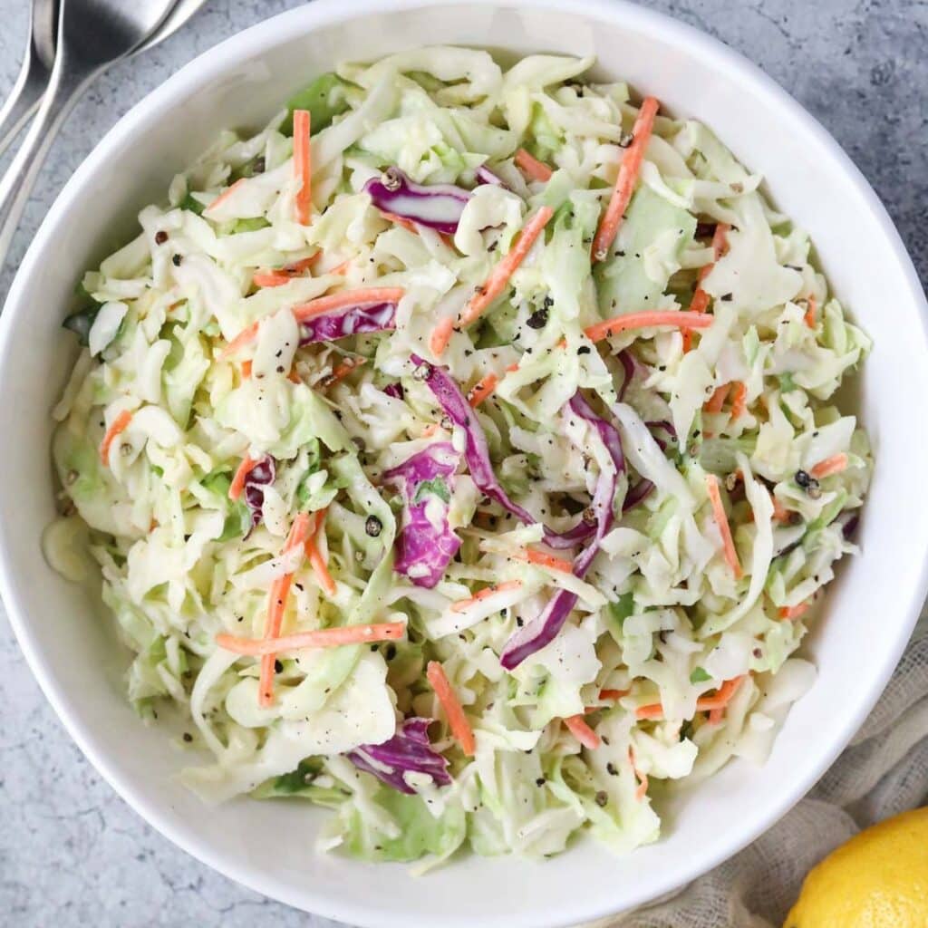 Southern Coleslaw Recipe - Pink Owl Kitchen