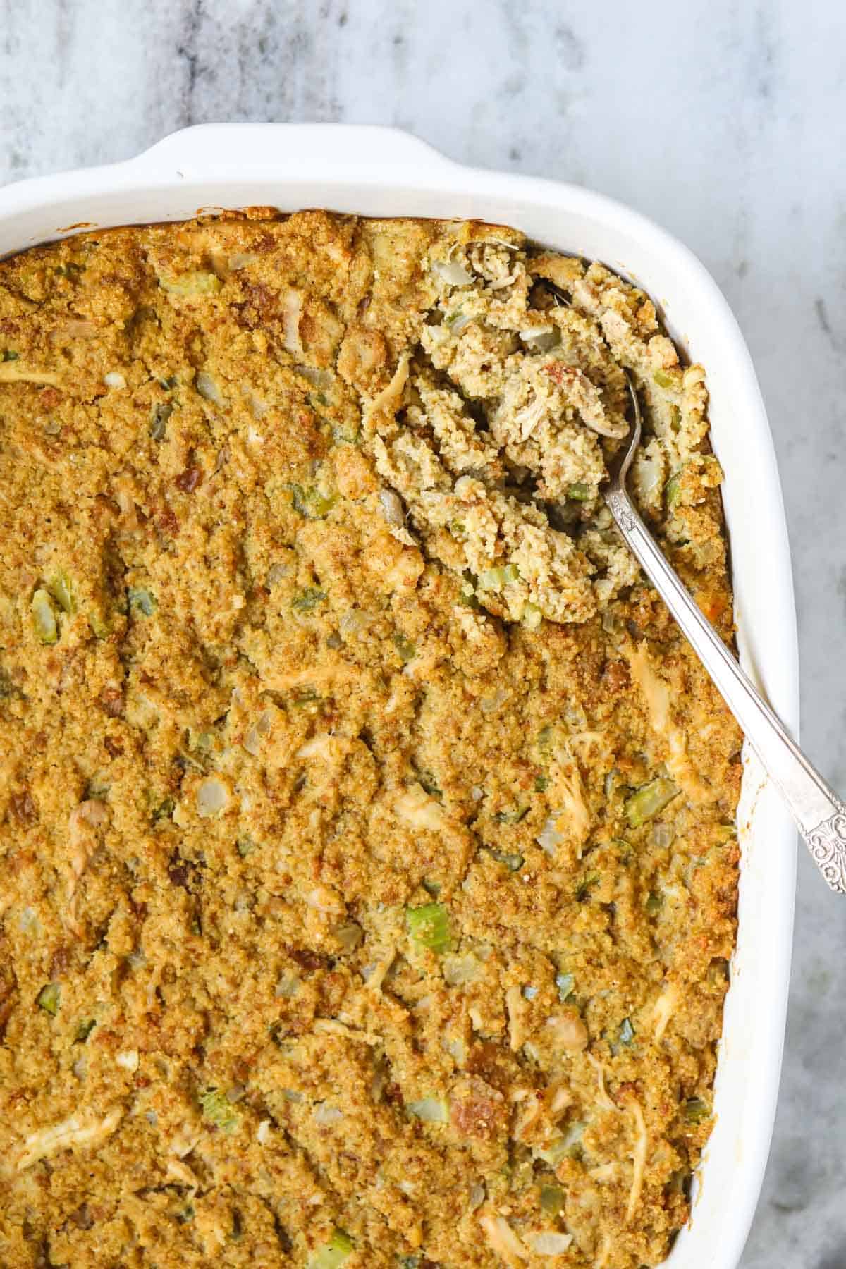 Old Fashioned Chicken and Dressing - Pink Owl Kitchen