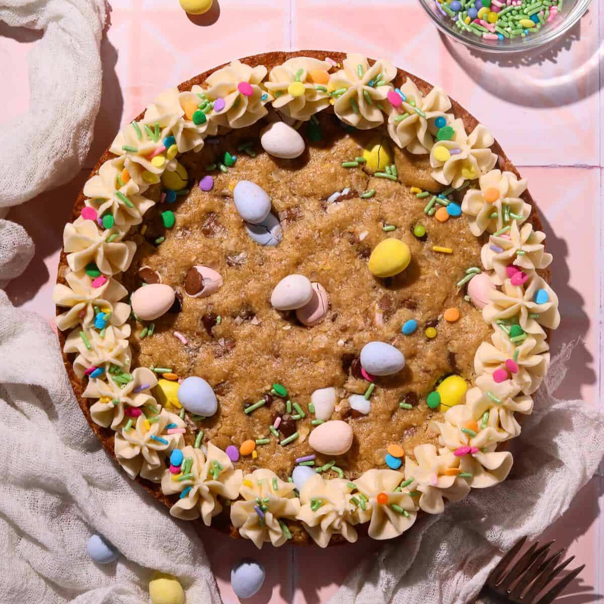 Easter Cookie Cake