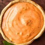 Mississippi comeback sauce in a brown bowl.
